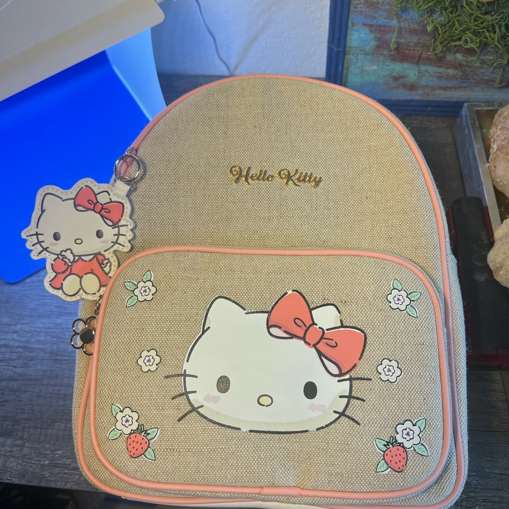Hello Kitty Pink and Tan Bag with Iconic Design